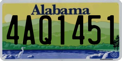 AL license plate 4AQ1451