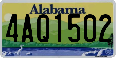 AL license plate 4AQ1502