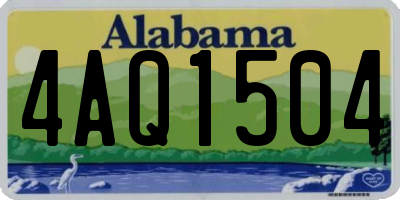 AL license plate 4AQ1504