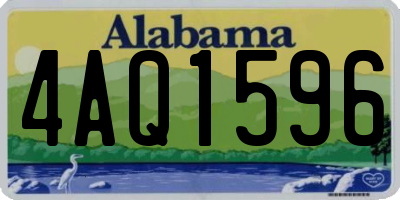 AL license plate 4AQ1596