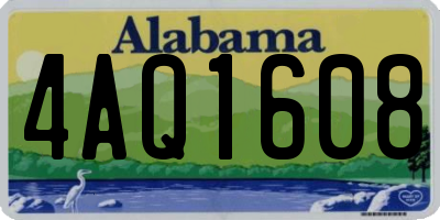 AL license plate 4AQ1608