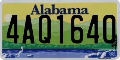 AL license plate 4AQ1640