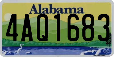 AL license plate 4AQ1683