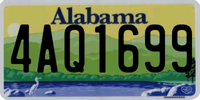 AL license plate 4AQ1699