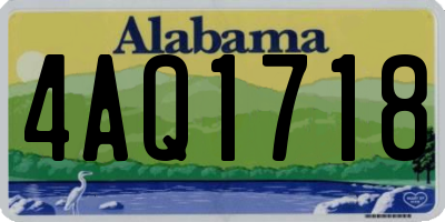 AL license plate 4AQ1718