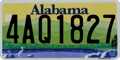 AL license plate 4AQ1827