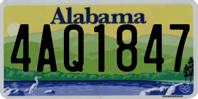 AL license plate 4AQ1847