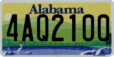 AL license plate 4AQ2100