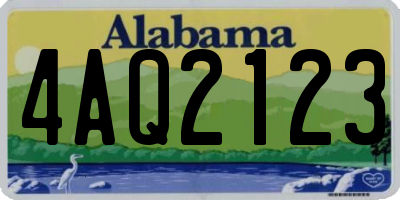 AL license plate 4AQ2123