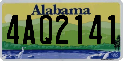 AL license plate 4AQ2141