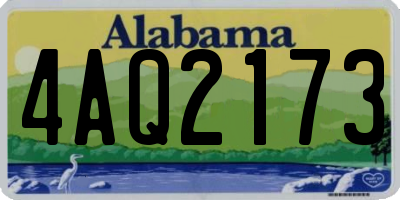 AL license plate 4AQ2173