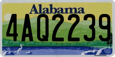 AL license plate 4AQ2239