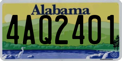 AL license plate 4AQ2401
