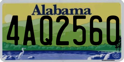 AL license plate 4AQ2560