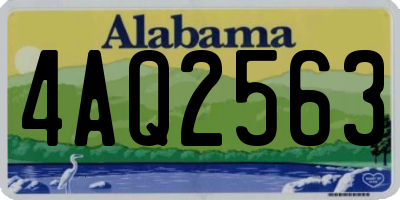 AL license plate 4AQ2563