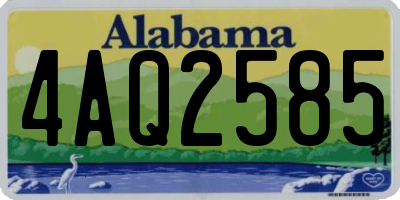 AL license plate 4AQ2585