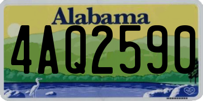 AL license plate 4AQ2590