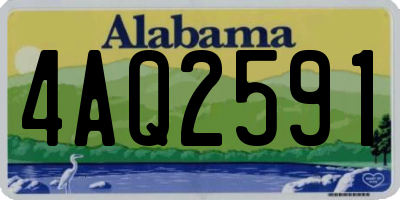 AL license plate 4AQ2591