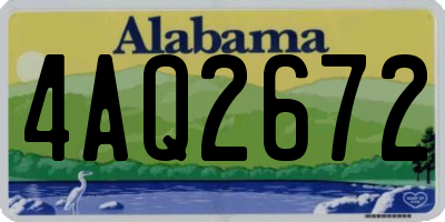 AL license plate 4AQ2672