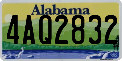 AL license plate 4AQ2832