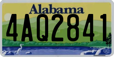 AL license plate 4AQ2841