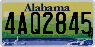 AL license plate 4AQ2845