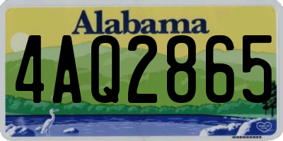AL license plate 4AQ2865