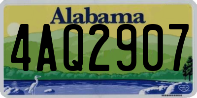 AL license plate 4AQ2907