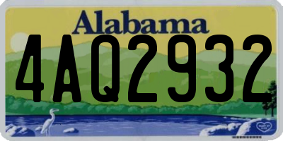 AL license plate 4AQ2932