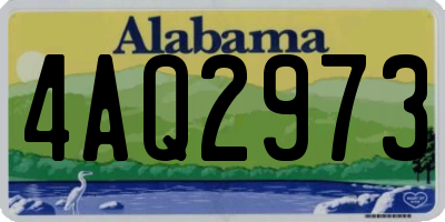 AL license plate 4AQ2973