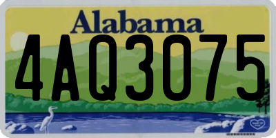 AL license plate 4AQ3075