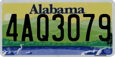 AL license plate 4AQ3079