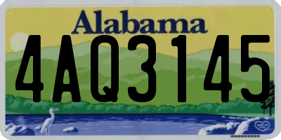 AL license plate 4AQ3145