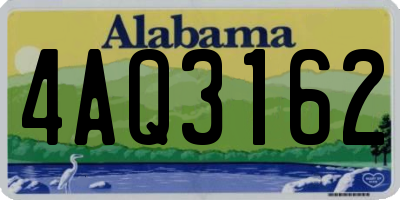 AL license plate 4AQ3162