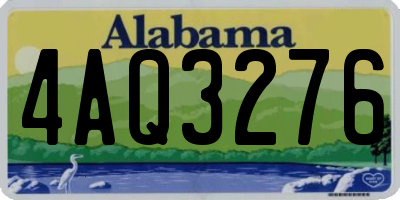 AL license plate 4AQ3276
