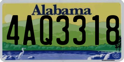 AL license plate 4AQ3318