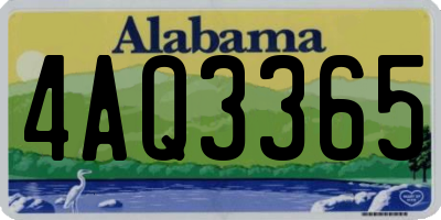 AL license plate 4AQ3365