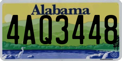 AL license plate 4AQ3448