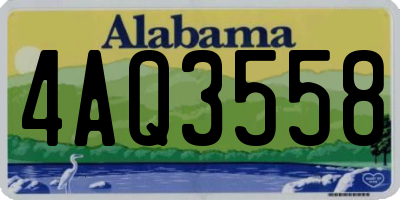AL license plate 4AQ3558