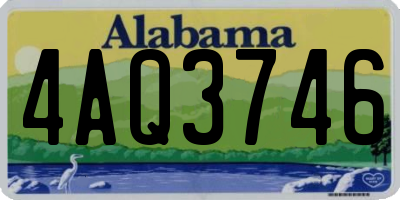AL license plate 4AQ3746