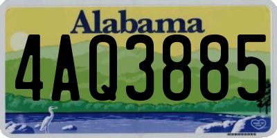 AL license plate 4AQ3885