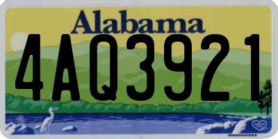 AL license plate 4AQ3921