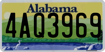 AL license plate 4AQ3969