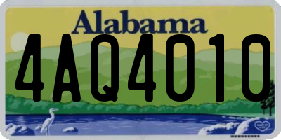 AL license plate 4AQ4010