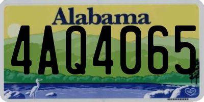 AL license plate 4AQ4065