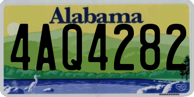 AL license plate 4AQ4282