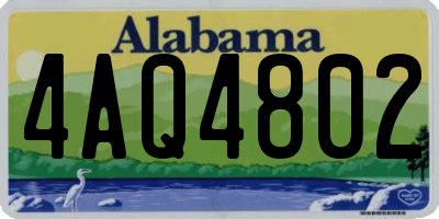 AL license plate 4AQ4802