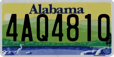 AL license plate 4AQ4810
