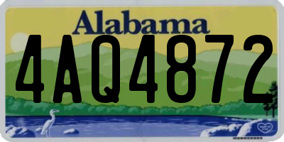 AL license plate 4AQ4872
