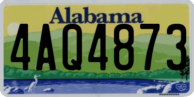 AL license plate 4AQ4873